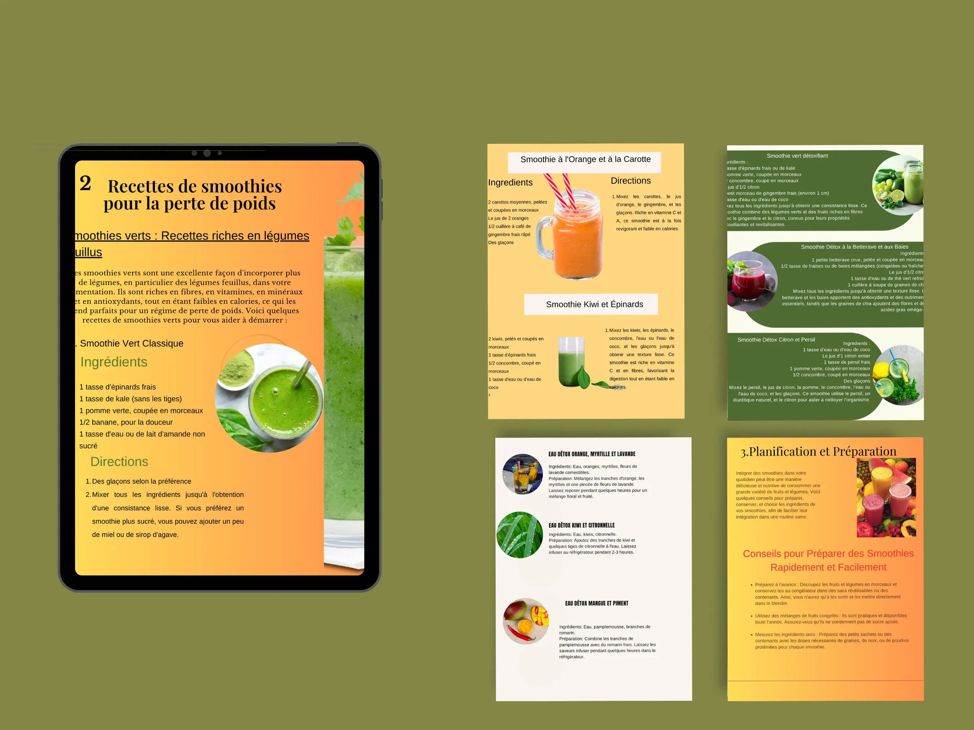 Guide des smoothies et eaux detox Kanel Naturel