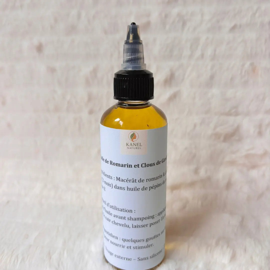 Huile Capillaire Stimulante Romarin et Girofle Kanel Naturel